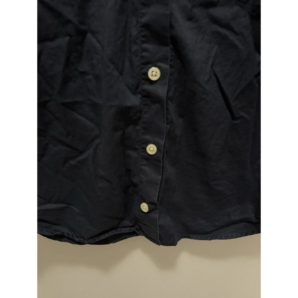 Ralph Lauren Boys Black Button Up Shirt Size‎ 4 100% Cotton Long Sleeve